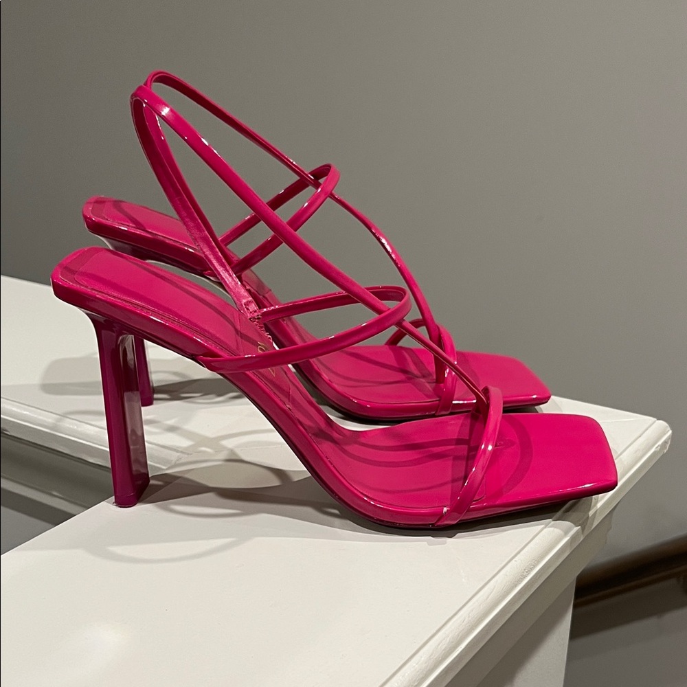 Zara Fuchsia Strappy Heels